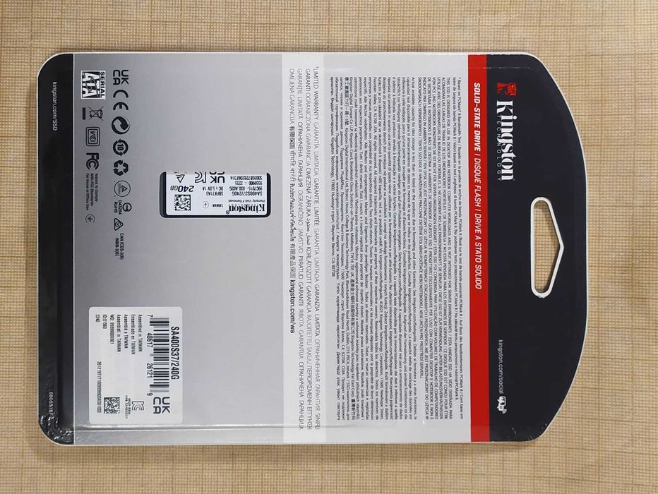 Накопичувач 2.5" SSD 240Gb Kingston A400
