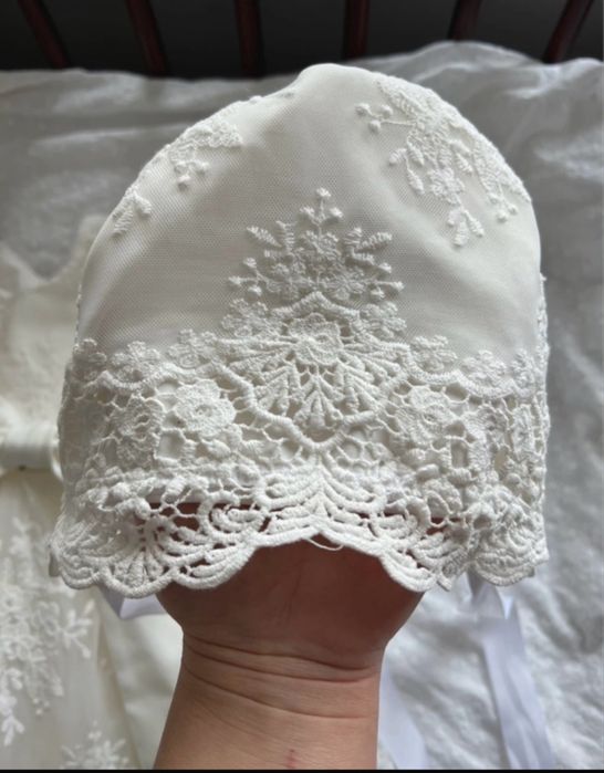 Zestaw komplet do chrztu dla dziewczynki