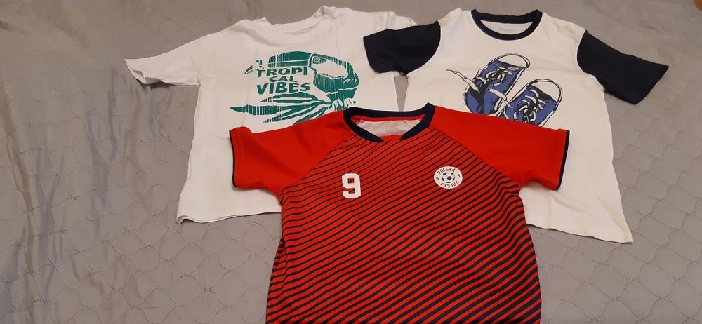 T shirt bawełniany rozm.146 -zestaw 3 sztuk