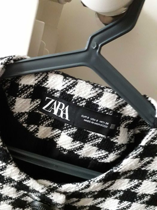 Casaco curto (blazer) em pied poule (NOVO POR ESTREAR)