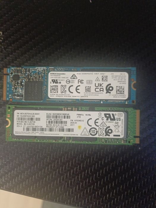 Dwa dyski 2Tb nvme m2