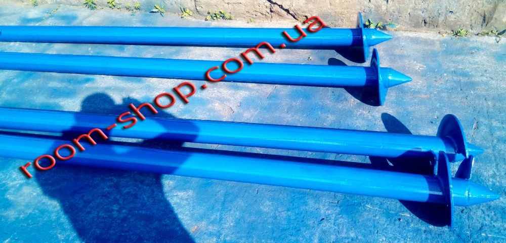Геошурупы, винтовые сваи, монтаж, доставка, гвинтові палі, фундамент