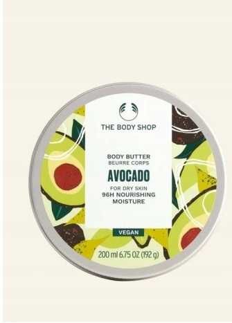Oryginalne masło do ciała Avocado The Body Shop 200 ml 96h nawilżenia