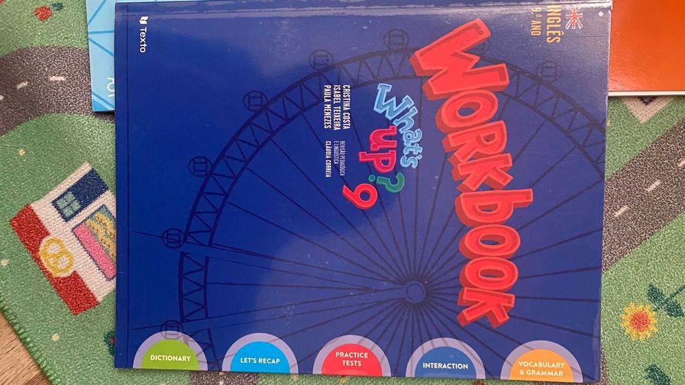 Conjunto de livros de fichas do 9 ano encadernados