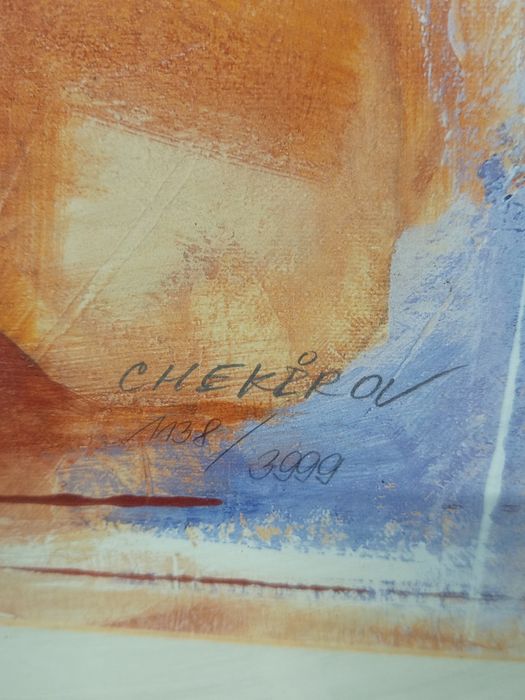 Quadro grande serigrafia Talantbeck Chekirov