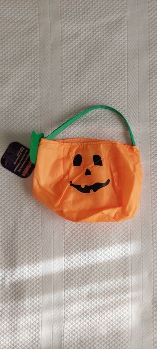 Saco doces abóbora Halloween