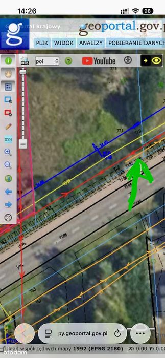 Działka budowlana 1160 m² z dostępem do mediów