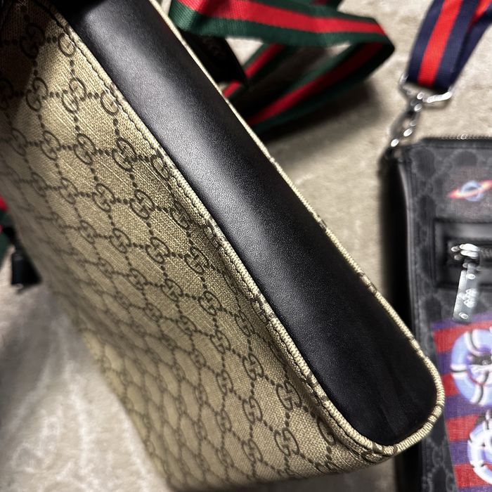 Сумка gucci night courrier gg supreme мессенджер гучі супрім поясна