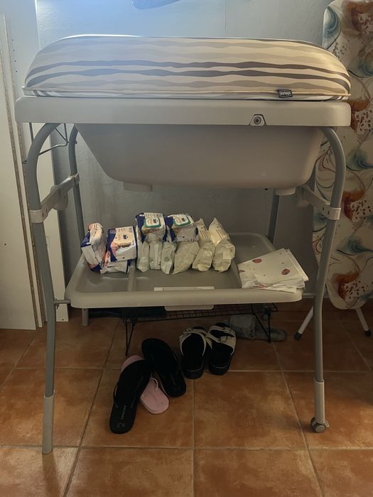 Banheira com trocador chicco