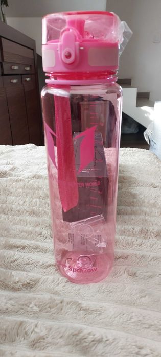 Butelka Super Sparrow 1000 ml różowa