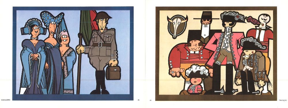 Abel Manta - gravuras Caricaturas Portuguesas dos Anos de Salazar 1
