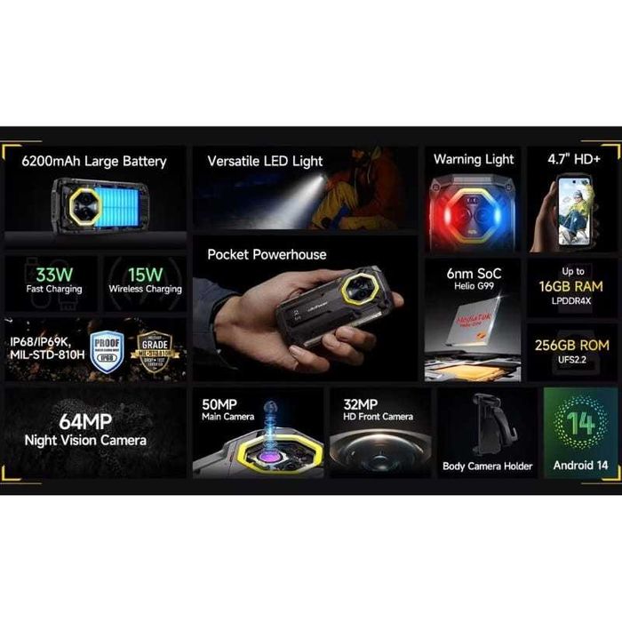 Ulefone Armor Mini 20 8GB/256GB IP69K 2.2GHz