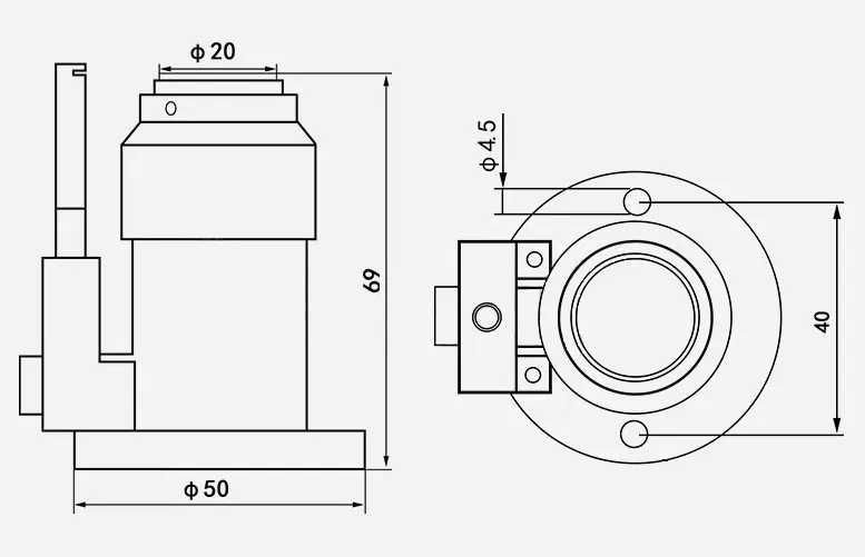 Czujnik CNC wysokości, długości narzędzia Frezarki Mach3