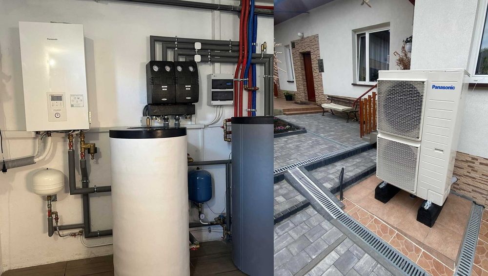Instalacje sanitarne CO wod-kan Pompy ciepła, kotły
