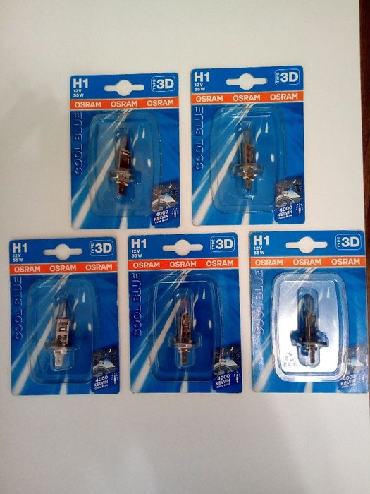 Автомобильные лампы H1  12V 55W  Osram Cool Blue / PHILIPS  ALLWEATHER