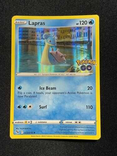 Pokémon GO Lapras Card 23/78