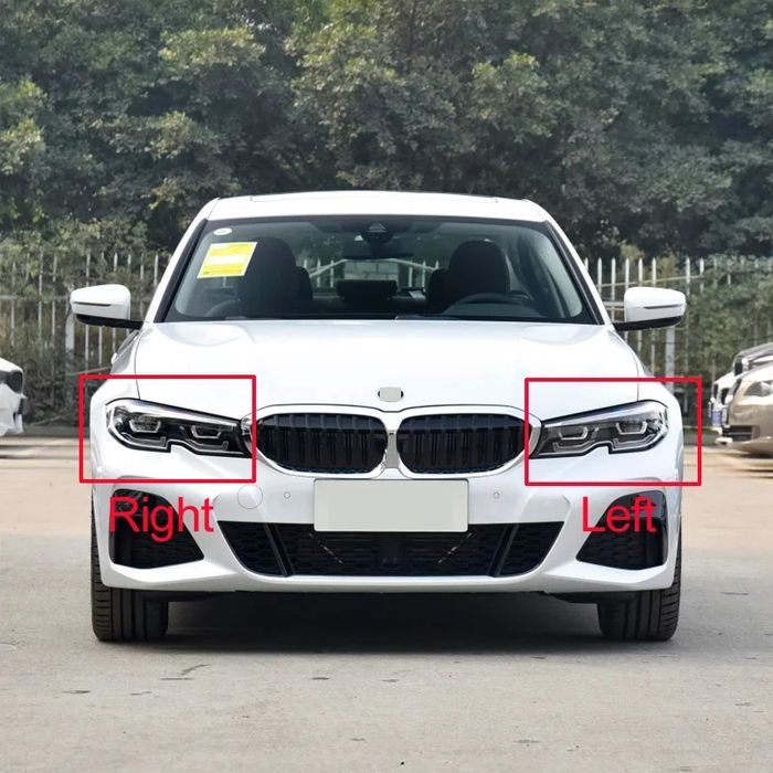 Vidro capa lente farol ótica bmw serie 3 G20 G21 G28