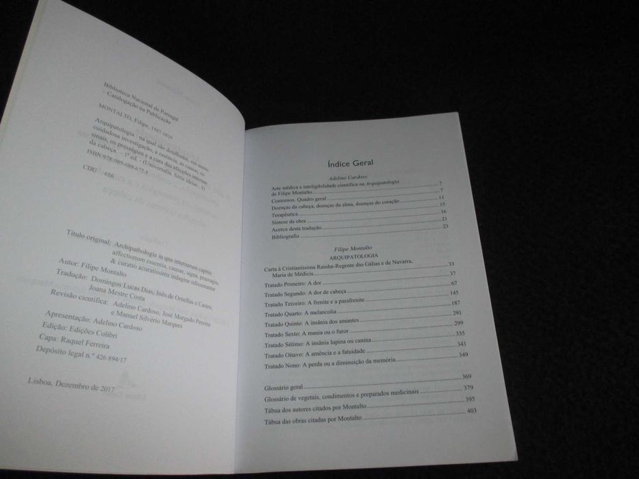 Livro Arquipatologia Tratados I - IX Filipe Montalto