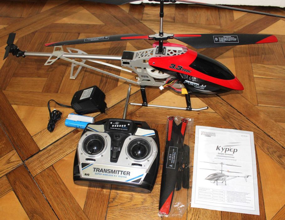 70 cm Вертоліт на радіокеруванні з гіроскопом підсвічування пульт