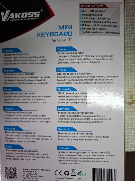 Etui do tabletu z klawiaturą