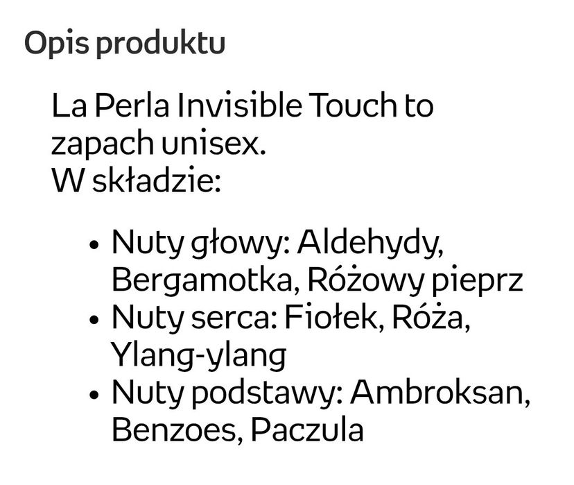 Perfumy La Perla invisible Touch