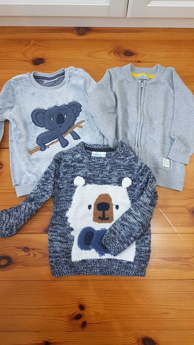Zestaw 3 sweterków, rozmiar 92