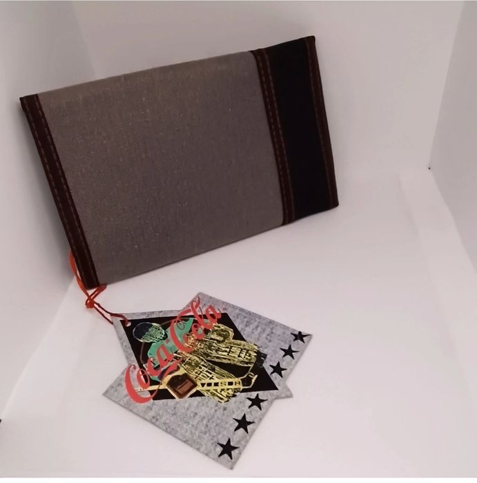 Carteira Coca‑Cola Vintage 1992 OK Hockey Goalie Fecho Velcro Nova OS