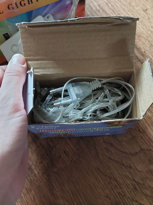 Гірлянда шторка 3×2м+гірлянда біла 4,65м