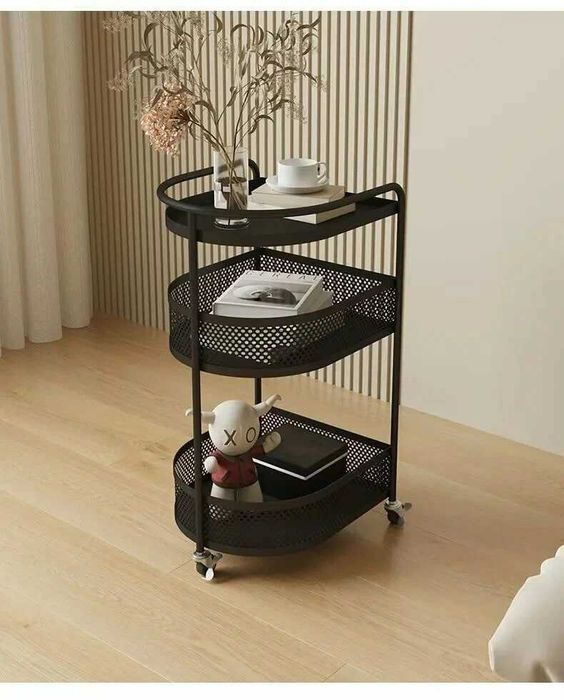 Етажерка візок 3 рівня стелаж у спальню салон краси офіс Этажерка