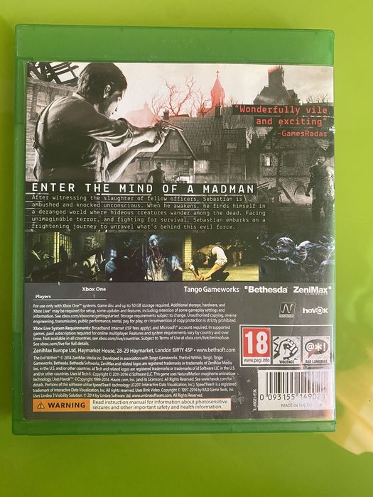 The Evil Within (Xbox One)64283955771521121