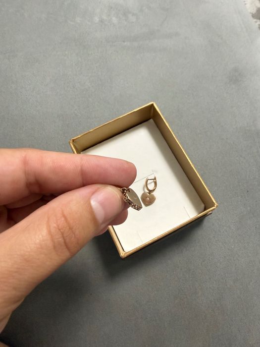 Сережки сердечко