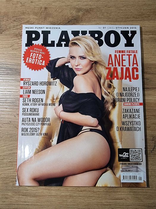 Playboy 1/2015 - Aneta Zając, Olga Rom, Liam Neeson