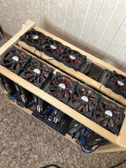 Корпус фермы для майнинга на 12-14 видеокарт 5700XT