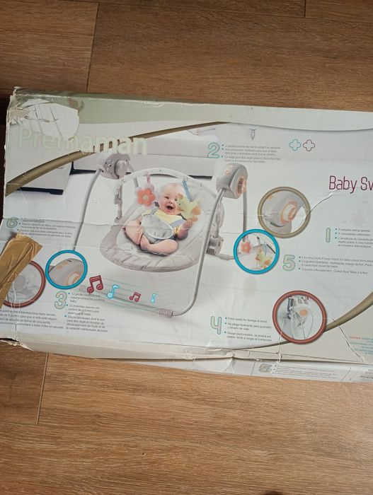 Baloiço de bebê a funcionar