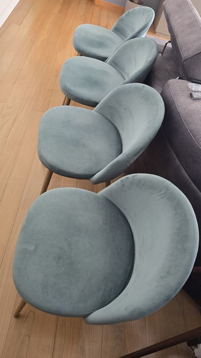 Cadeiras Estofadas Verde Milan KASA usadas excelente estado