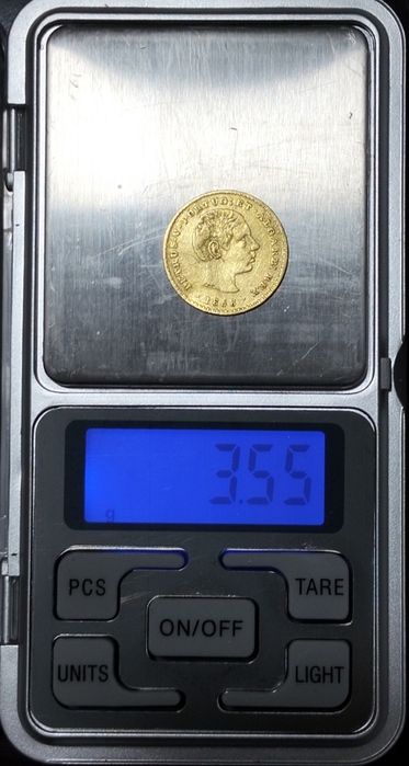 Moeda Ouro 2000 Réis 1858 D. Pedro V Excelente Estado Bom Preço