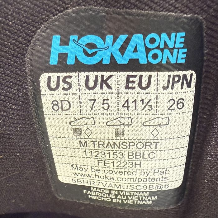 Кросівки Hoka Transport Cordura (Розміри 43.4/41.4/38.5) 1123154-BBLC