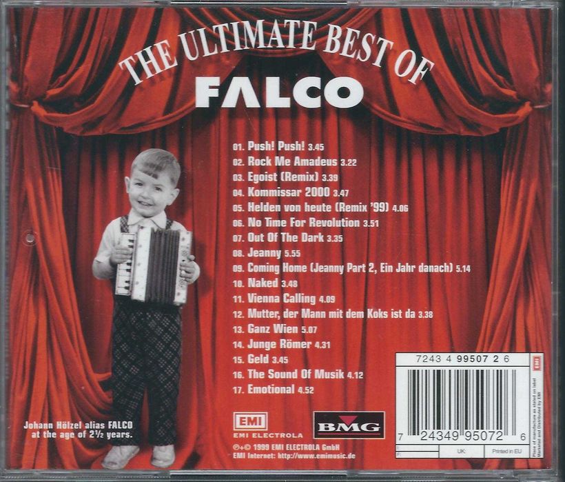CD Falco - The Final Curtain-The Ultimate Best Of Falco (1999) (EMI)
