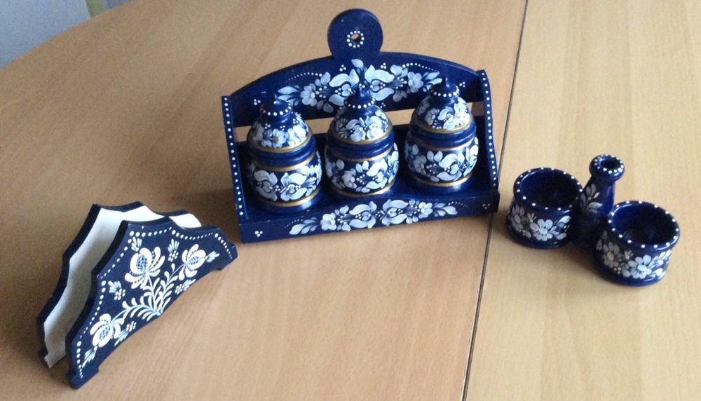 Набор для кухни деревяный,расписной, декоративный