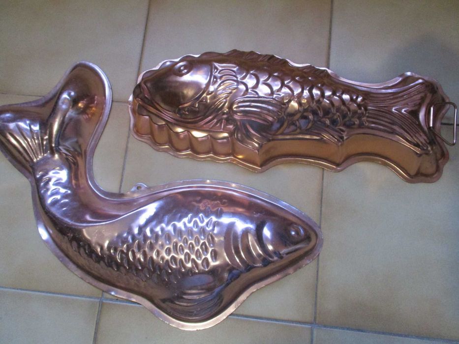 Formas em cobre para culinária