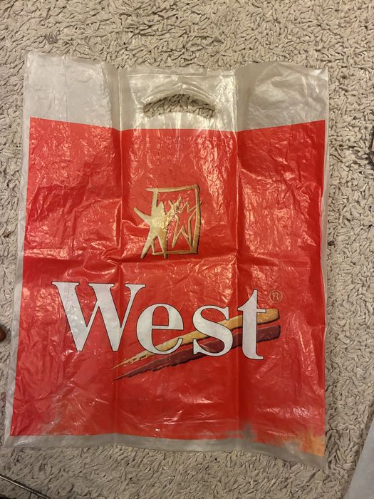 Reklamówka siatka West PRL torba zabytek antyk