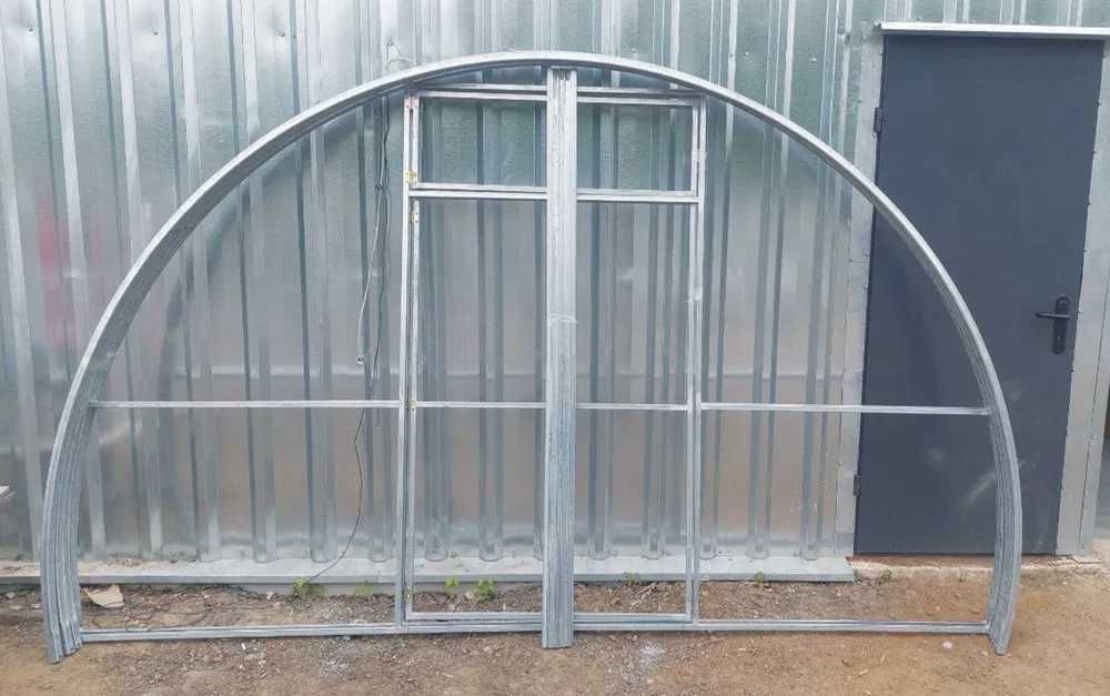 Szklarnia foliowa "Kombi" z poliwęglanem na frontach wym. 3,26x8