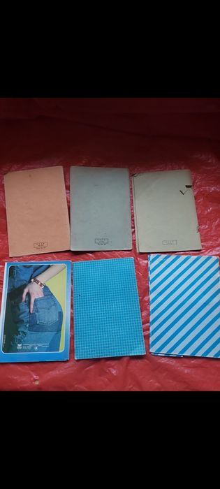 Stare okładki od zeszytów 6 sztuk