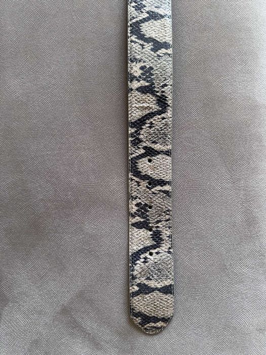 Ремінь Betsey Johnson sz m Snake print wide brown belt vintage retro