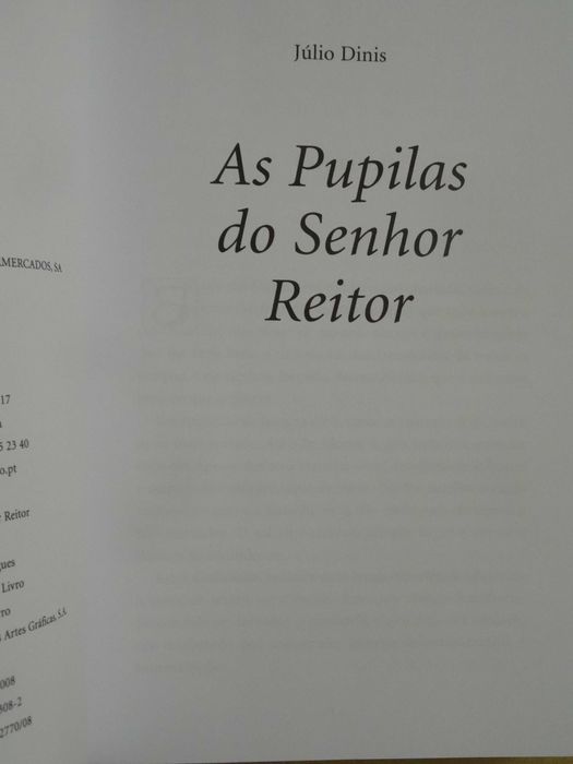 As Pupilas do Senhor Reitor de Júlio Dinis