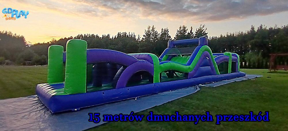 Dmuchańce Kolbuszowa – wynajem dmuchańcy, dmuchaniec tor przeszkód 15m, atrakcje dla dzieci