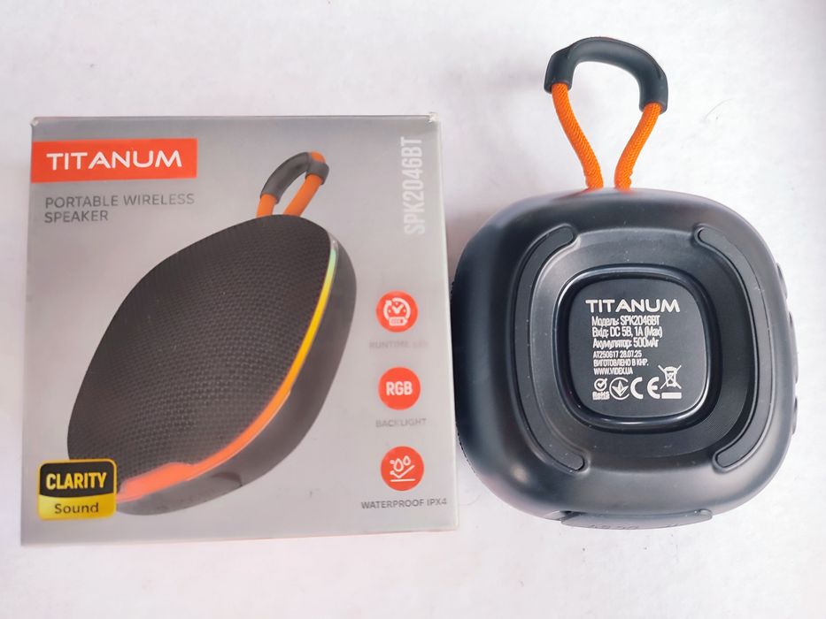 Колонка TITANUM SPK2046BT 5W (IPX4)