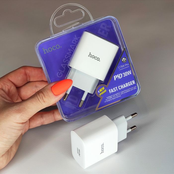 Швидка зарядка Hoco 30w зарядной блок блочок для айфон