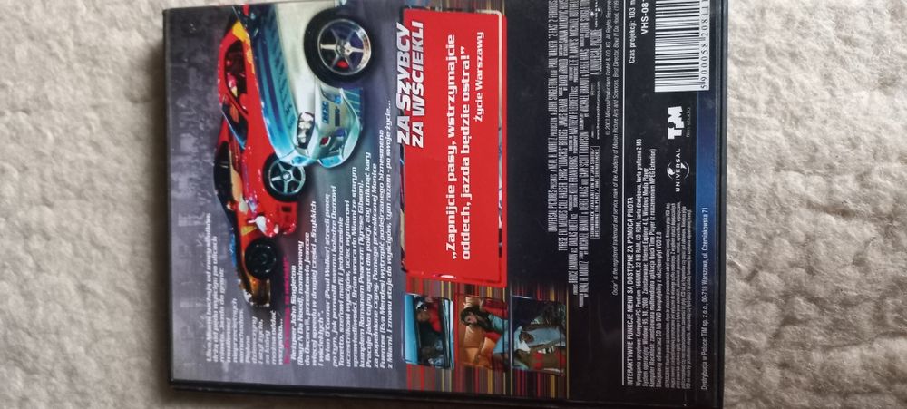 Film za szybcy I za wsciekli VCD