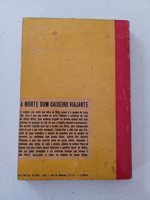 Livro Morte de um Caixeiro Viajante de Arthur Miller